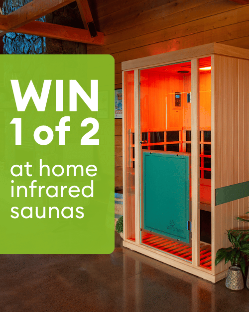 Win 1 of 2 Sunstream infrared saunas